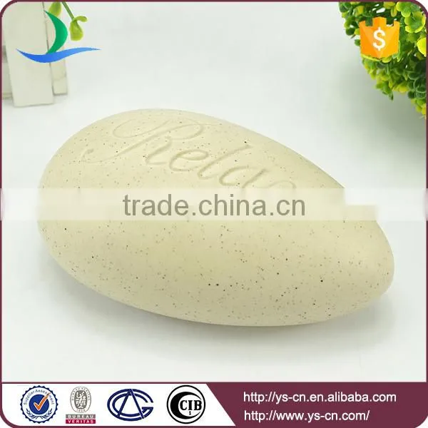 matt stone oval shape for home decoration, simple modern style