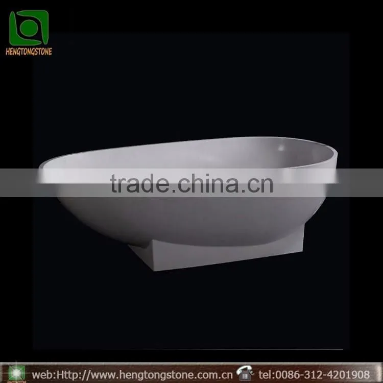 Custom Size White Marble Bath Tub
