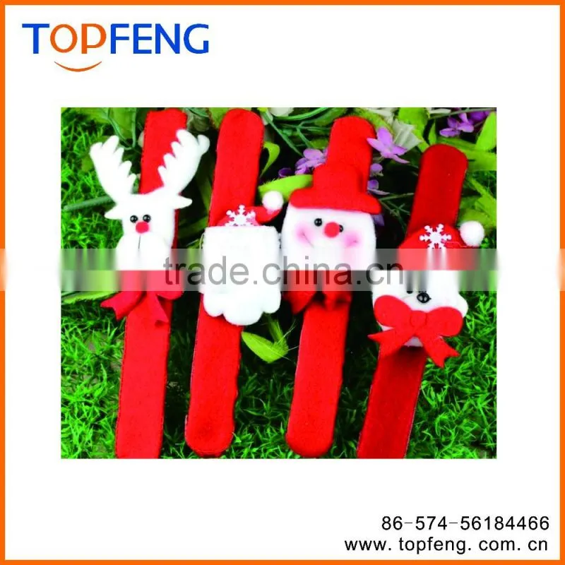 Promotional slap bracelet cheap slap band Christma style,christmas slap bracelet,christmas gifts