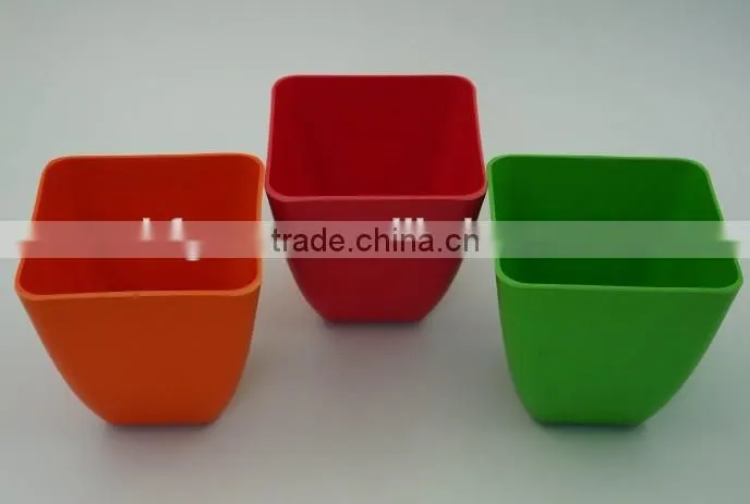Houseware plant flower pots wholesale ,eco bamboo fiber flower plant pot