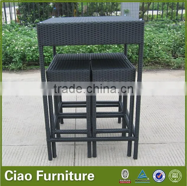 4 seaters high end outdoor rattan bar furniture