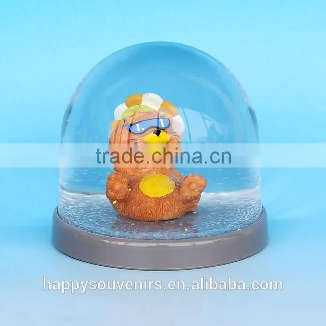 Custom Funny Animals Plastic Resin Snow Globes For wholesale
