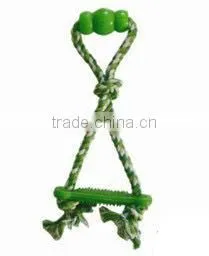 High quality 3-strand twisted cotton rope educational dog toys