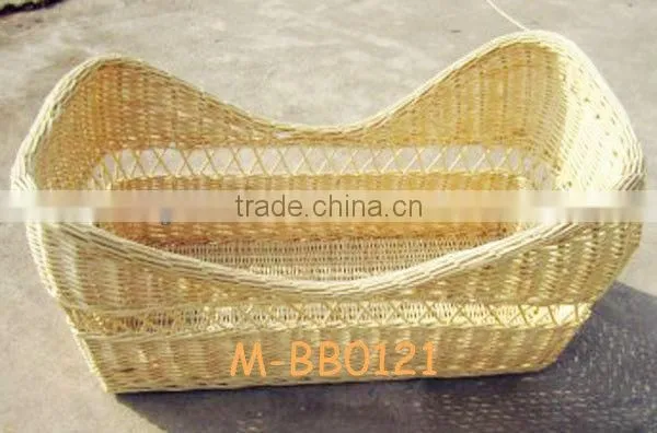 Wicker baby sleeping basket & wicker comfortable baby bassinet