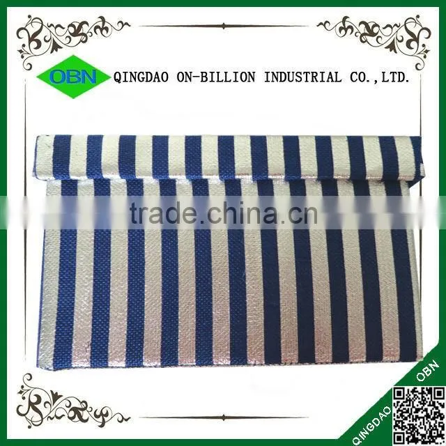 Rectangular fabric storage box with cover