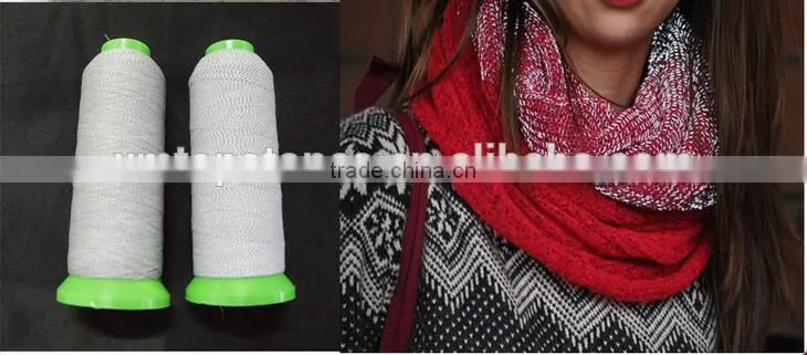 Glow in the dark reflective yarn for sewing garments 0.25mm thinnest yarn