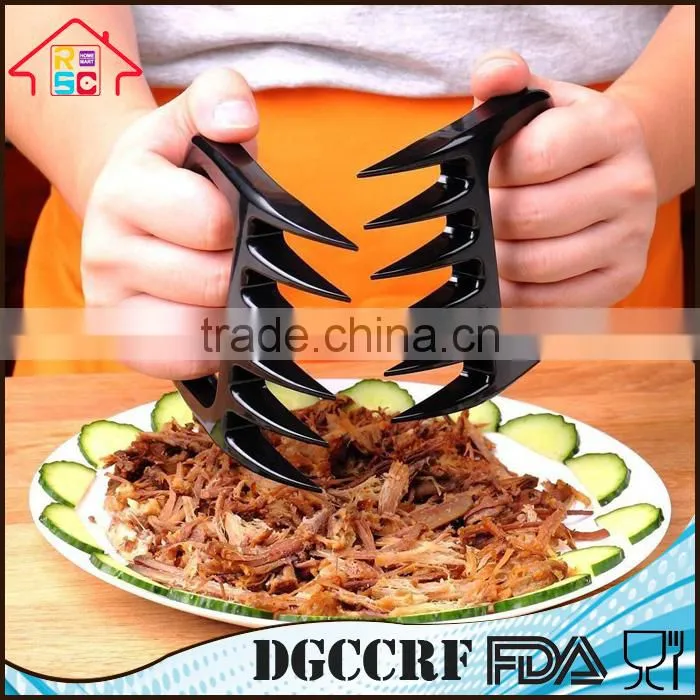 NBRSC Barbecue Bear Paws Claws Meat Handler Fork Plastic BBQ Shredder