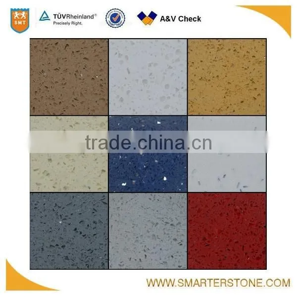 Best selling beige color artificial quartz in jumbo sizes