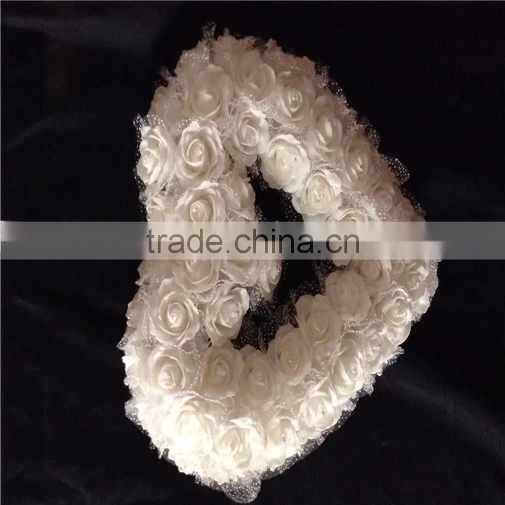 small fast selling items flower head wreath for wedding background