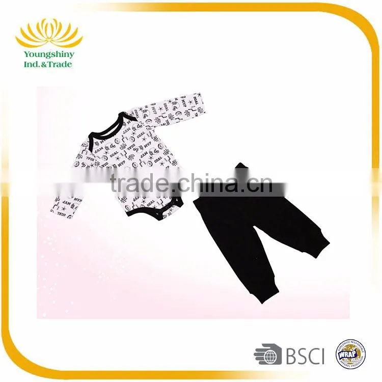 High quality 3pcs custom warm winter baby clothes