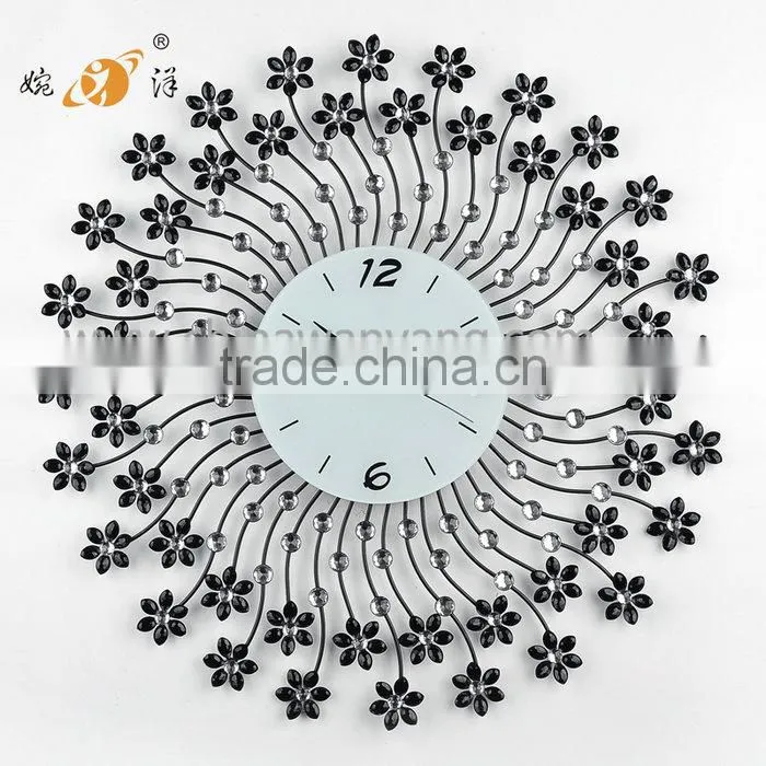 Different Kinds Flower Shape Beautiful Custom Wall Clock