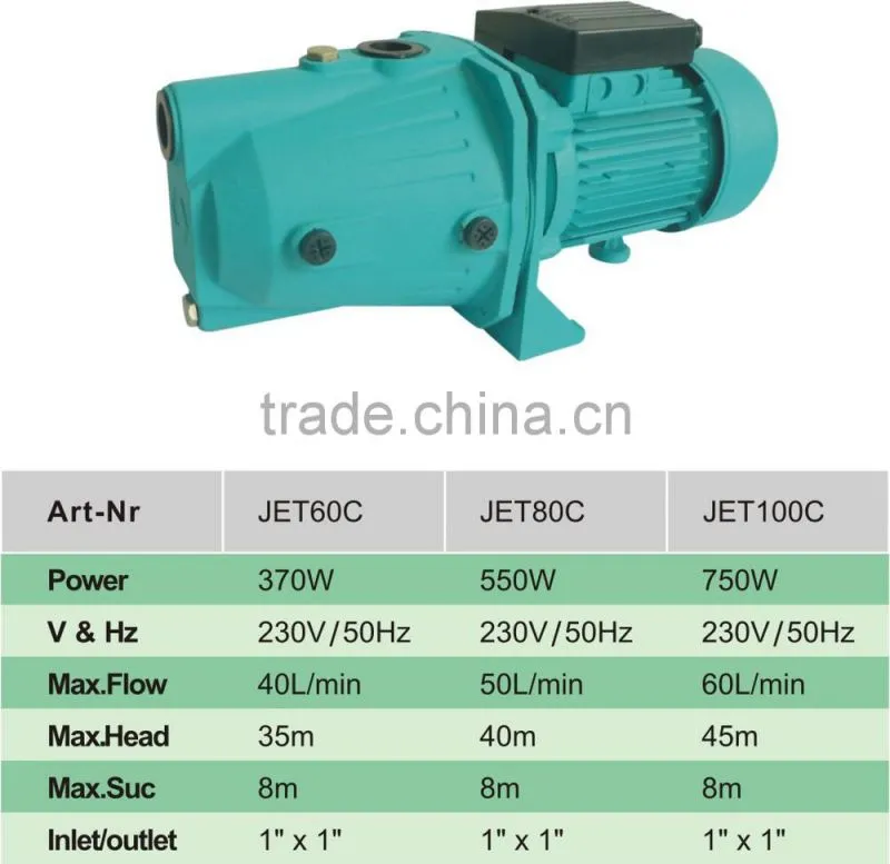 JSP60 Cast Iron centrifugal water pumps