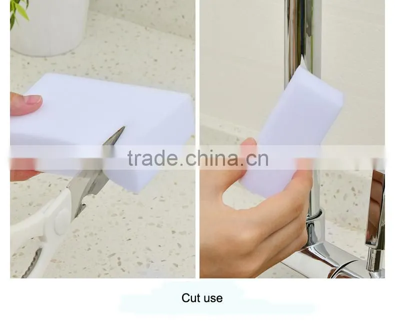 white cleaning eraser foam sponge of melamine foam