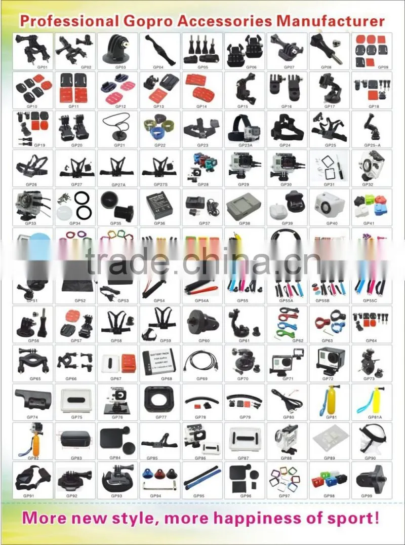 Hot sale OEM factory Gopros Accessories bundle sets for sports camera