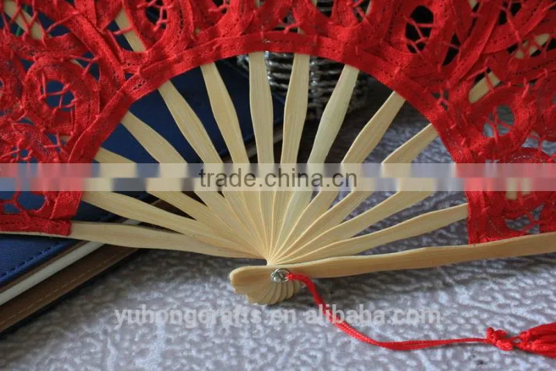 Chinese bamboo lace fan