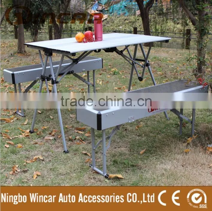 Portable Outdoor Dining Table set Aluminum Folding Table and chair