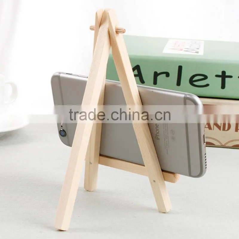 SJZJ001 Pine Wood Triangle phone stand