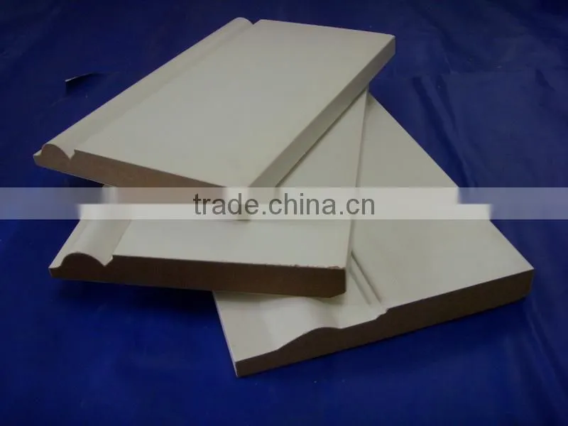 Creative Installation Wood Skirting Board Film Coated Flooring Skirting Board