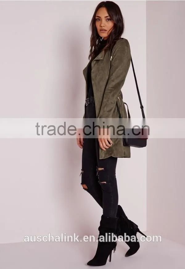 best selling girls faux suede biker jacket low price