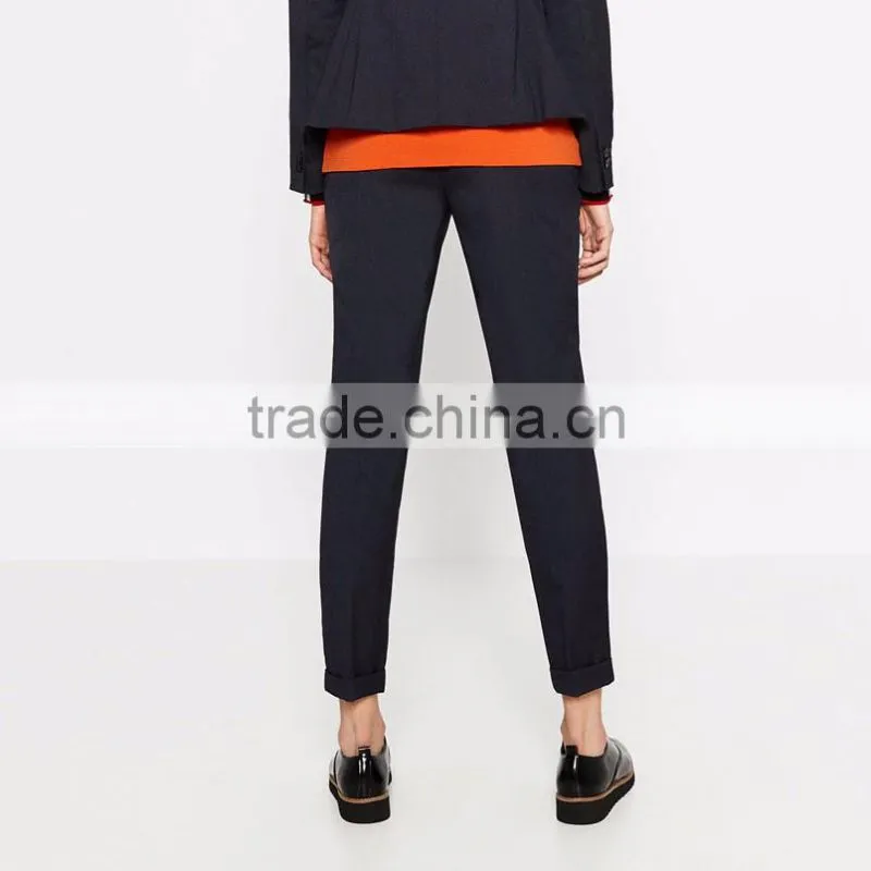 2016 Latest design fashion custom women apparel pants wholesale