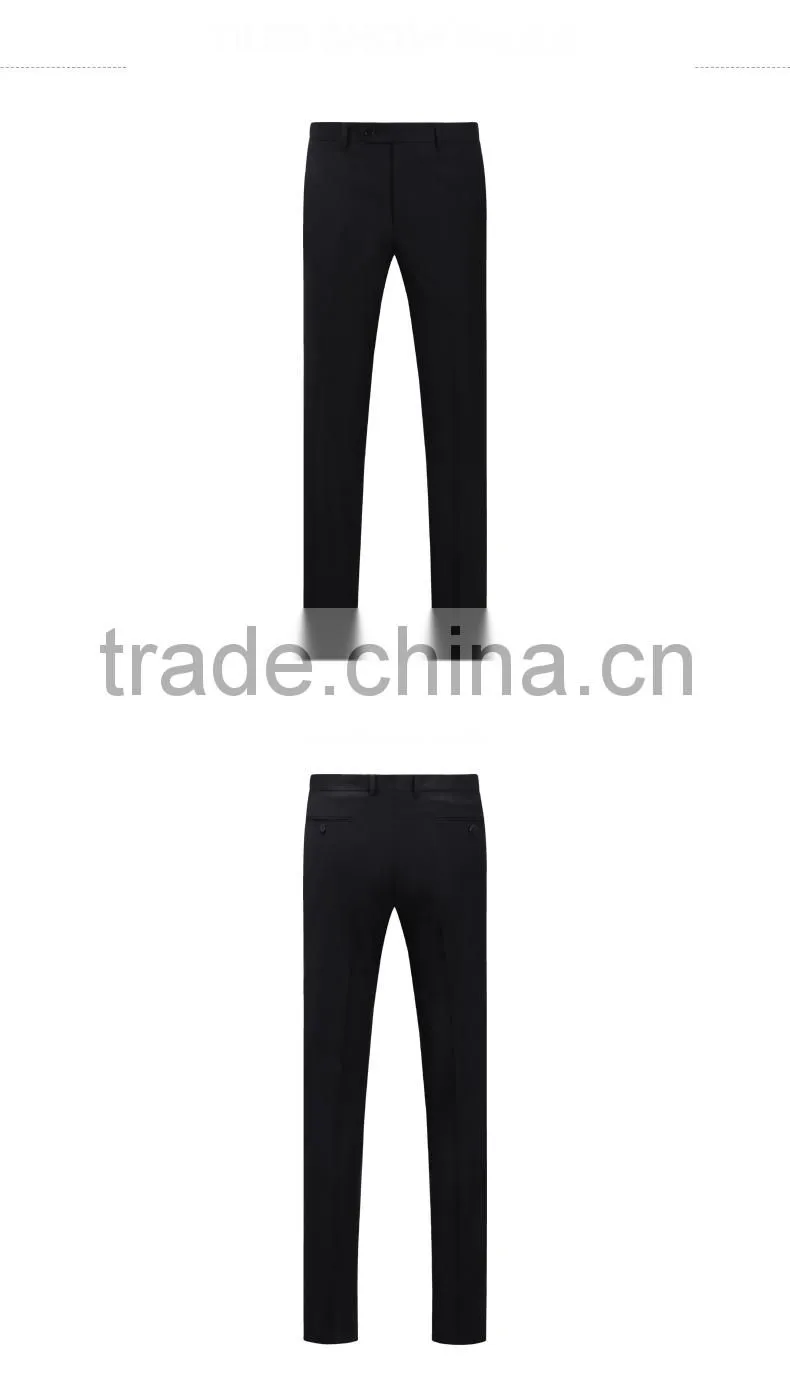 Latest Custom Design Best Brand Men'S 1 Button Black Coat Pant Men Suit