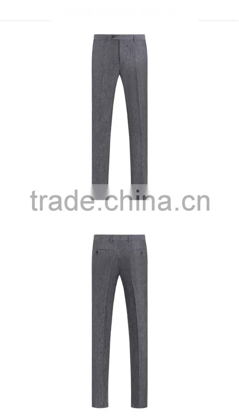 Wholesale Men Coat Suit Checked Half Lined Light Grey Formal Jacket For Men