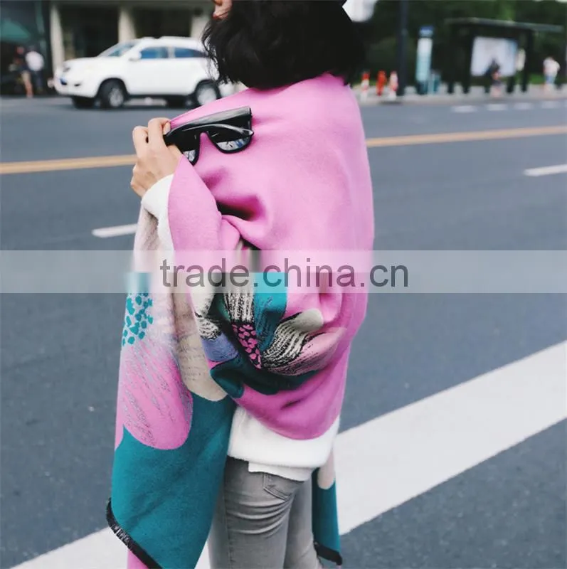 High quality 2016 Newest Cashmere Women Scarf Foulard Luxury Digital Printed Brand Shawls