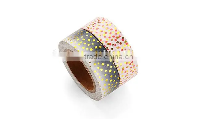 Gold Foil Polka Dot Masking Tape