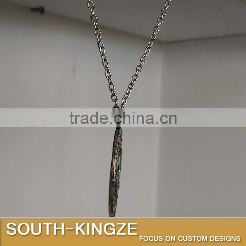 Carribean Sea Marine Style Metal Antique Silver Pendant