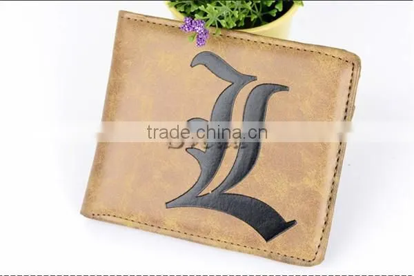 Death Note PU wallet cosplay L purse costume accessory wallet short wallet Hight quality