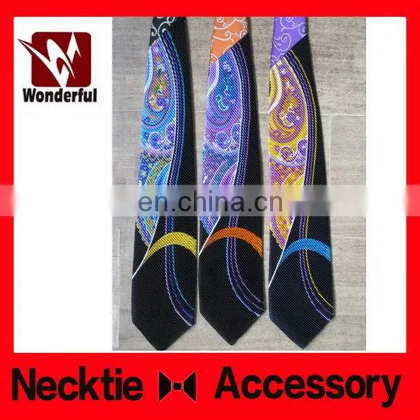 Newest unique plain skinny print necktie