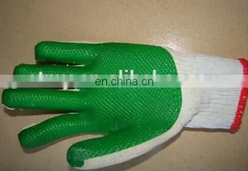 Cotton Working Gloves with Anti-slip Latex on Palm