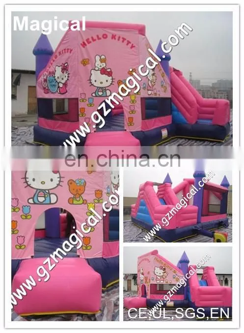 Hot selling pink inflatable bouncer inflatable bouncy castle inflatable castle