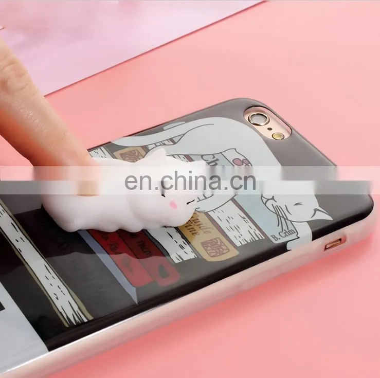 china suppliers cheap 3D squishy cat Q Bounce aliotterbox phone case/cell phone cases