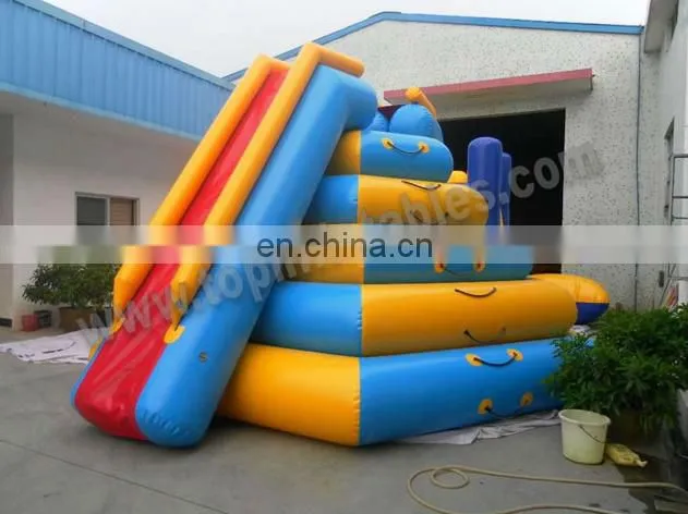 water park equipment adult sliding toy, inflatable floating climbing