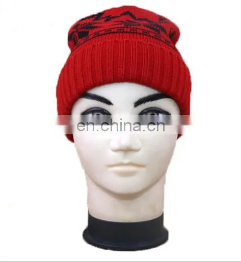 Wholesale high Quality acrylic Custom winter Knitted Hat