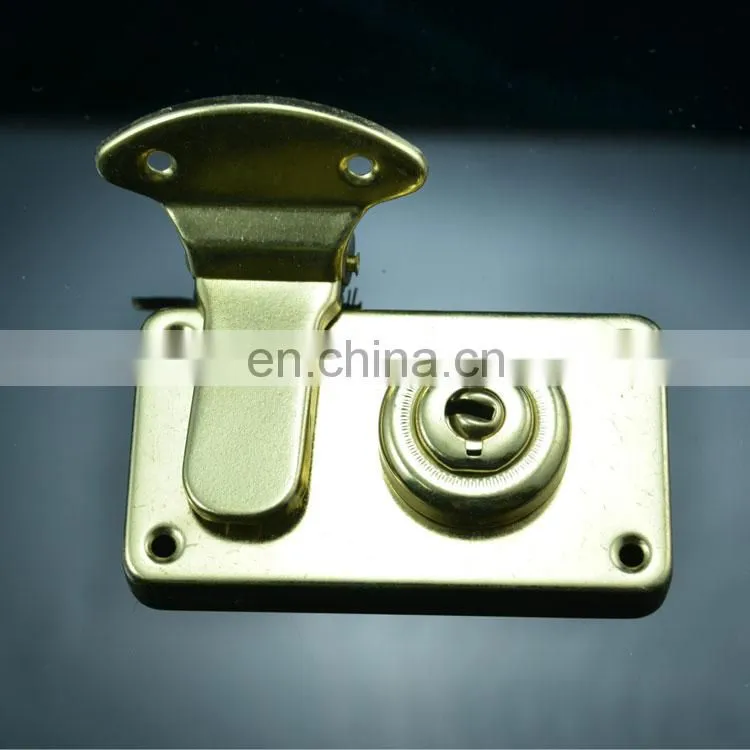 Custom Made Antique Bronze Travel Vanity Luggage Hasp Locking Case Latch With Key