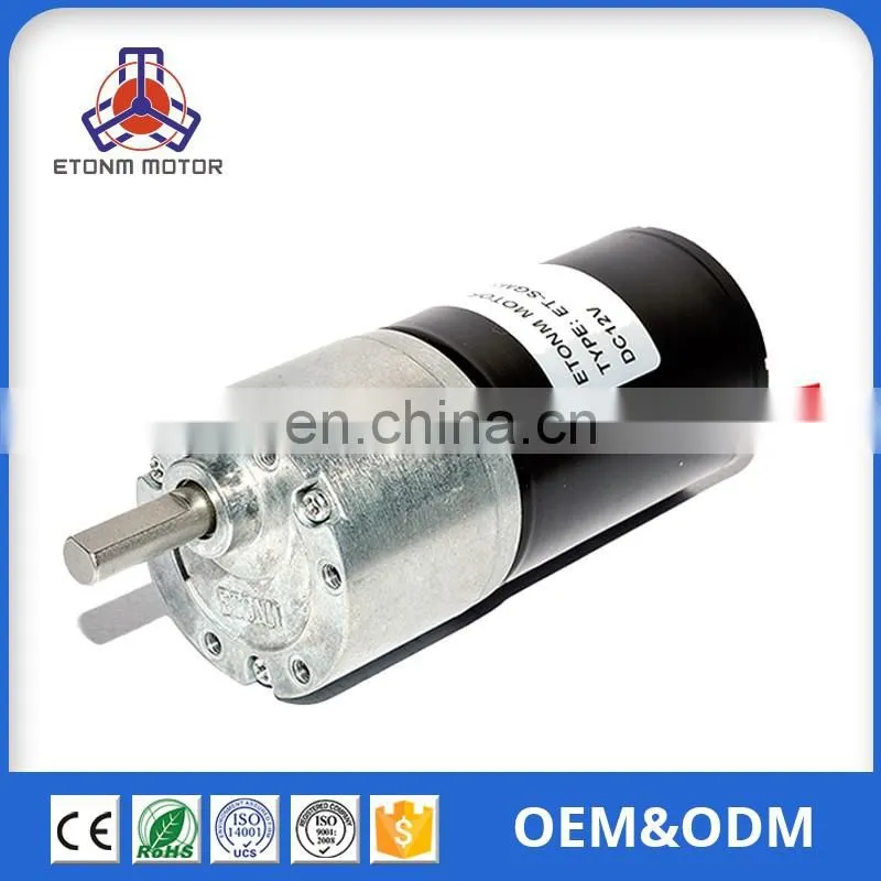 Mini Brushless Reversible bldc Dc Worm Gearing ET-SGM37BL-A Small Brushless Dc Motor