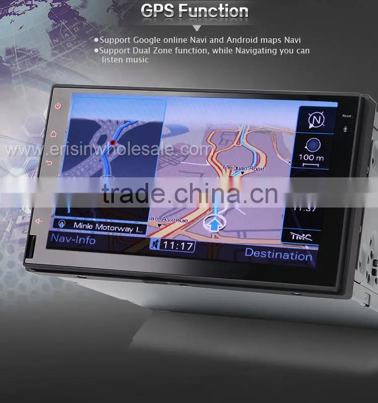 Erisin ES2008A 7" Touch Screen Car GPS Player Radio System