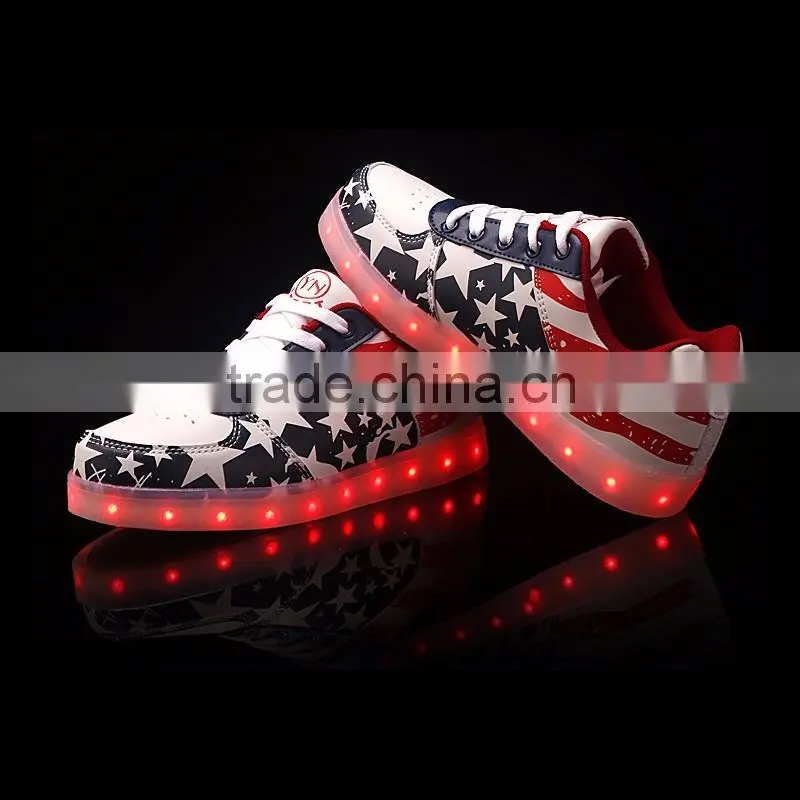 Hot Sale Gold led Shoes Silver led Shoes Fashion Adults Light Up Shoes Wholesale For Retails