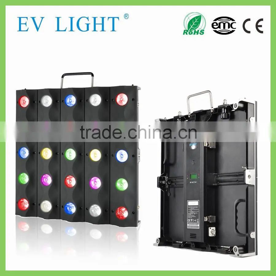25pcs*10W RGBW 4 in 1 5*5 LED matrix light pixel controll