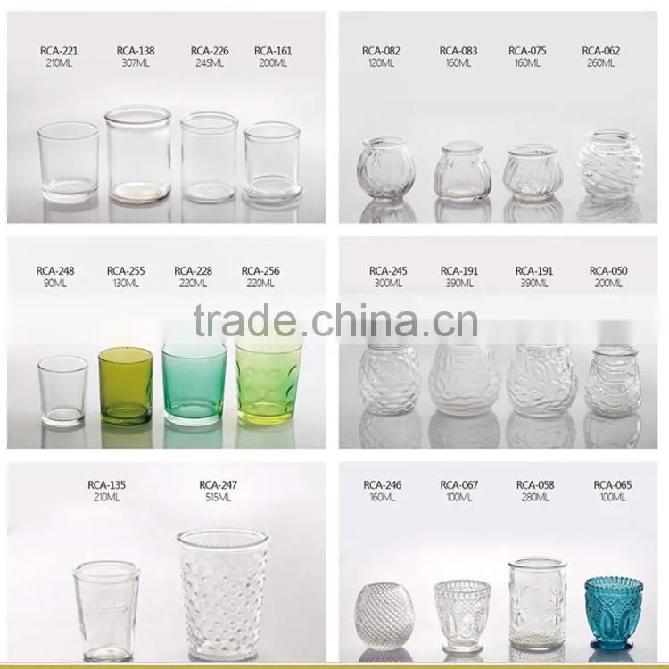 Glass candle holders /votive glass jar for candle