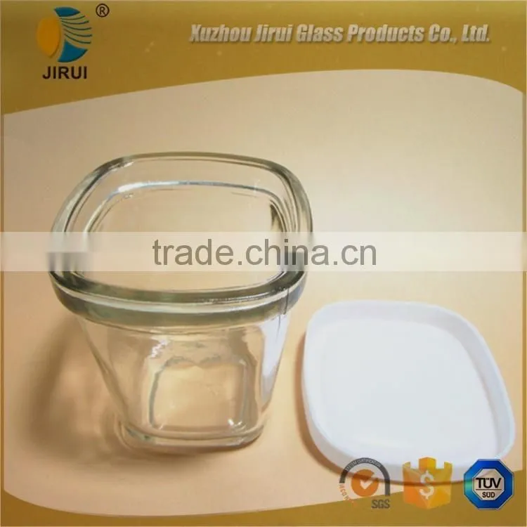 Glass Candle Jar With Plastic Cap Wholesale