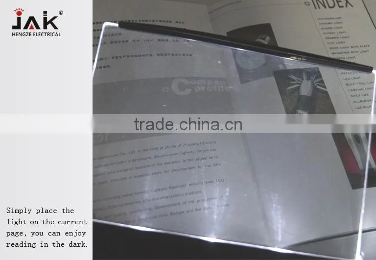 white LED Book Light book light with plate