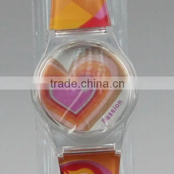 colorful designed cheap plastic watches, plastic colorful watch