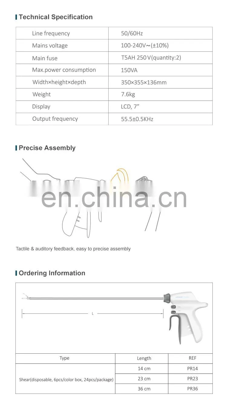2020 Lepu Medical Ultrasonic Scalpel Handle Blades Surgical Scalpels For Sale