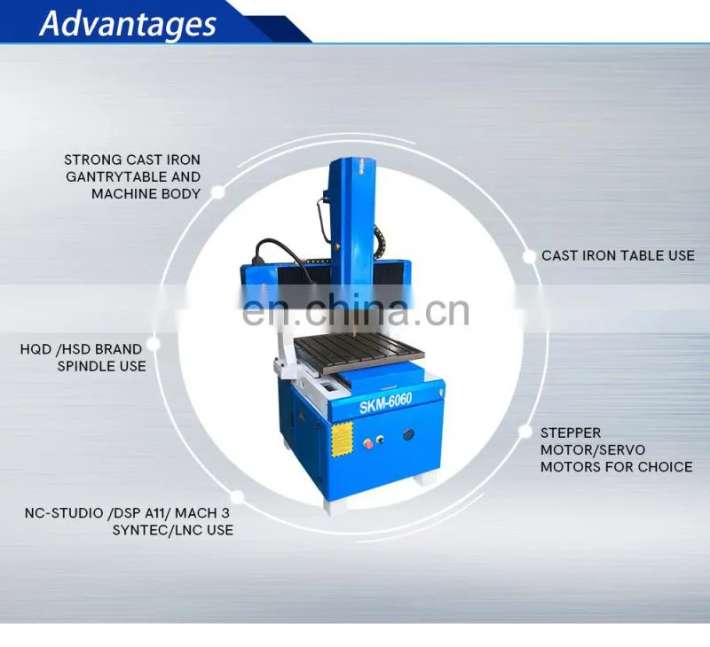 High quality 4040 6060 mold metal engraving mini cnc router for aluminium copper alloy