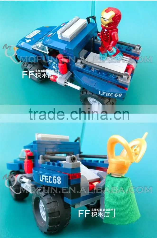 Mini Qute DECOOL Marvel Avenger super hero Loki Eagle Eye chariot building block action figure educational toy NO.7101