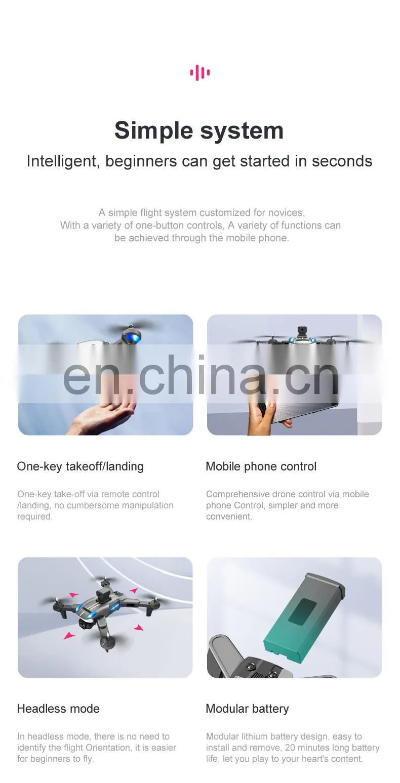 K8 drone 4k Optical flow localization Electric adjustment lens Four-way obstacle avoidance Body LED lights