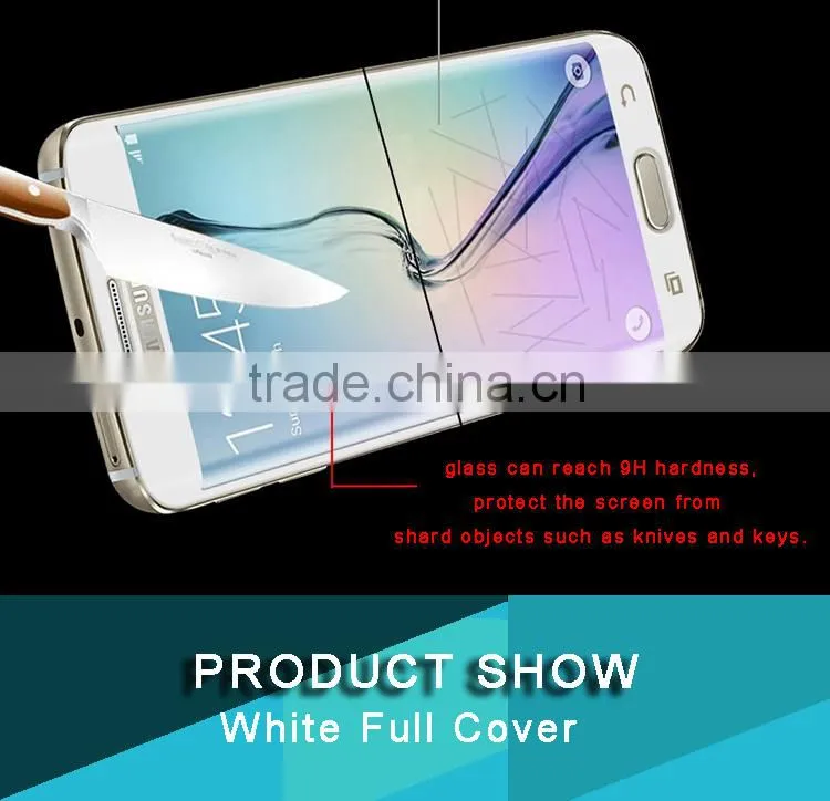 3D Surface Mirror Glass Curved For samsung galaxy S7 Edge screen protector,2.5D round edge tempered glass screen protector